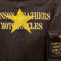 vanson  絶版 Tシャツ プリント&刺繍  Vネック 古着 の画像