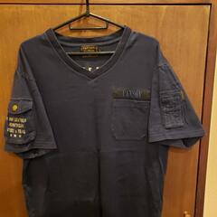 vanson  絶版 Tシャツ プリント&刺繍  Vネック 古着 の画像