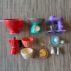 バービー　カフェテーブルセットの画像