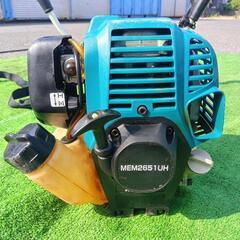 makitaマキタMEM2651UH４サイクルエンジン刈払機草刈機 農業機械【整備済】肩掛 チップソー新品♪ループハンドルの画像