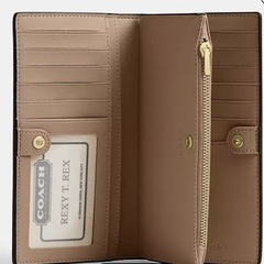 Coach コーチ スリム ジップ ウォレット・シグネチャー キャンバスの画像