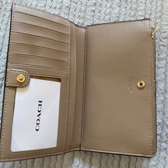 Coach コーチ スリム ジップ ウォレット・シグネチャー キャンバスの画像