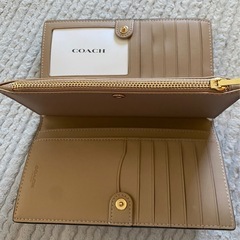 Coach コーチ スリム ジップ ウォレット・シグネチャー キャンバスの画像