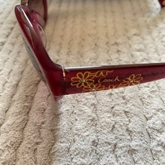 Coach ブラウン サングラス ケース付きの画像
