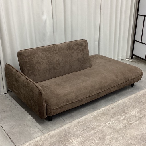 KH-39【新入荷　リサイクル品】ソファベッド　ブラウン