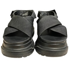 AZUL BY MOUSSY 厚底 サンダル 黒 スポーツサンダル Mサイズの画像