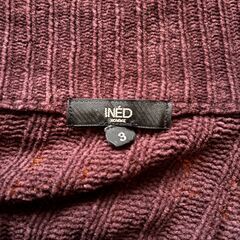 INED パープル ハイネックニット 3の画像