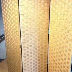 アイリスプラザ パーテーション 間仕切り 仕切り 衝立 目隠し 紙製パーティション（3連タイプ） PPPT-3P アイボリーの画像