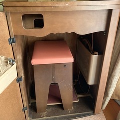 昭和レトロ ブラザー足踏みミシン用 　ミシン台 アンティークの画像