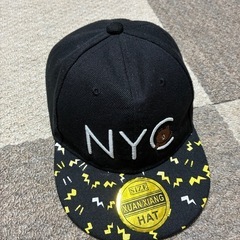 キャップ　キッズ　NYC ブラウンの画像