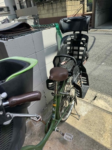 子供乗せ自転車　チャイルドシート付き