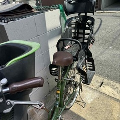 子供乗せ自転車　チャイルドシート付きの画像