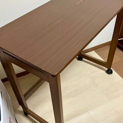 萩原 ハギハラ 折りたたみテーブル 幅80×奥行40  VT-7812DBRの画像