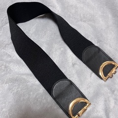 SHEIN 黒色 ウエストベルトの画像