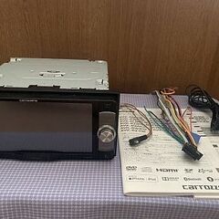 楽ナビ カロッツェリア メモリーナビ パイオニア　SDナビ　ステアリングリモコン対応　TV（ワンセグ） 新品バックカメラ付きの画像