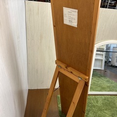 【リユース☆エコちょっぷ】ナチュラルウッド　木目　ミラー　姿見の画像