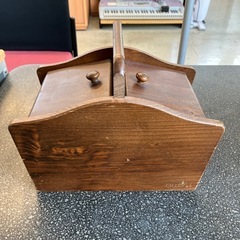 K2508-176　G.Wood 裁縫箱 キズ汚れ有りの画像