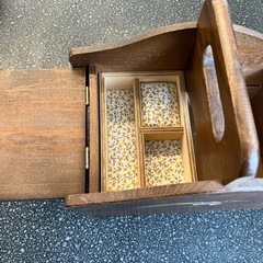 K2508-176　G.Wood 裁縫箱 キズ汚れ有りの画像