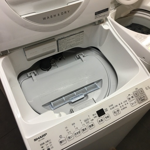 2024年製 シャープ 洗濯乾燥機 6.5kg【F00965】