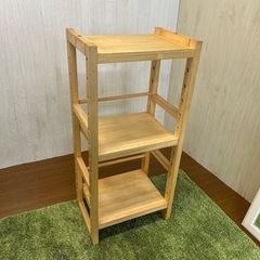 【リユース☆エコちょっぷ】木製ラック　観葉　ランドセルラック　キッズ　
