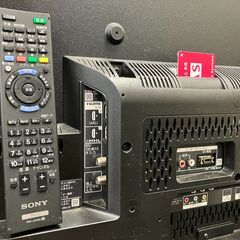 SONY 42V型 BRAVIA KDL-42W650A [42インチ] 液晶テレビ　2013年製　ブラビア　ソニー　AVボード付き（アイリスオーヤマOBA-100）の画像
