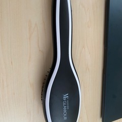 メイクジーナ ヘアアイロン（黒） DK818 MAKEGINA GLAMOUR　メイクジーナ グラマー ストレートブラシ [DK818]の画像