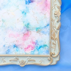 ⑨アルコールインクアート 原画 一点物 フレーム付き 絵画 インテリア の画像