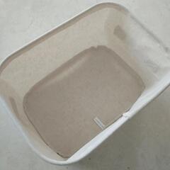【美品】無印良品 ポリエステル麻 ソフトボックス 長方形 ハーフ小 収納ケース
の画像