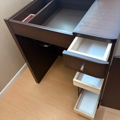 鏡台 ドレッサー LED照明　鈴木木工家具の画像