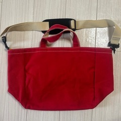 miki House トートバッグ赤の画像