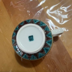 九谷焼カップアンドソーサーの画像