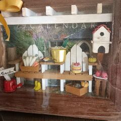 ガーデン・ミニチュアハウス🏠壁掛け、置型2wayの画像