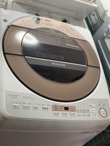 送料・設置込み可　洗濯機　10kg SHARP 2019年【分解クリーニング済み】