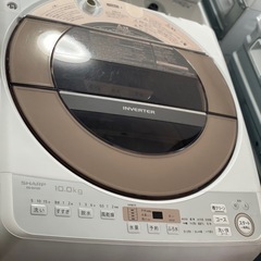 送料・設置込み可　洗濯機　10kg SHARP 2019年【分解クリーニング済み】の画像