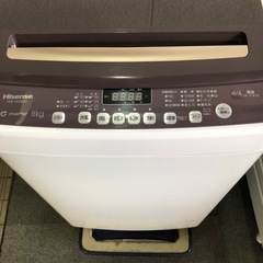 ハイセンス　2023年製　8kg 洗濯機の画像