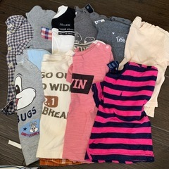 90サイズ　服まとめて38着　春秋冬　① ズボン　ロンT トレーナー　パーカー　パジャマ　などの画像