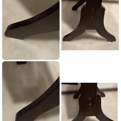 ミラー付きアクセサリー収納ドレッサー　木製　ブラウンの画像