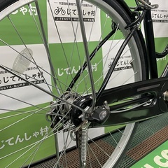 【No.25】美品‼︎前後タイヤ新品で整備済‼︎/オートライト&3段ギア/27インチ/ブラックの画像