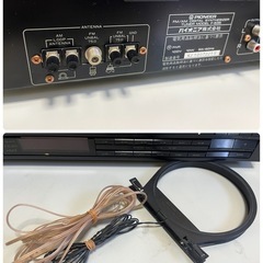 Pioneer FM/AM デジタル シンセサイザー チューナー F-535 ラジオ 受信 音出し確認OK ループアンテナ/75Ω アンテナ付属 中古品 ④の画像
