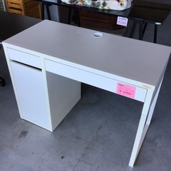 IKEA    ワークデスク　机　テーブル　白　ホワイト　中古品の画像