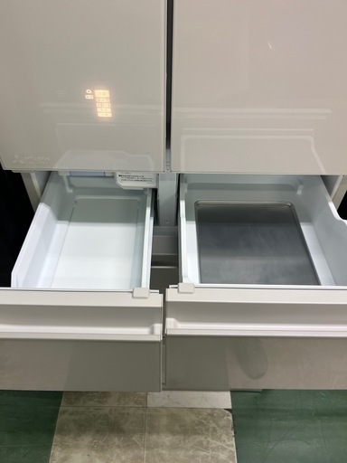ジャングルジャングル貝塚店 485L冷蔵庫 三菱 ミツビシ MR-MZ49K-W 2024年製 両開き フレンチドア ファミリー 中古