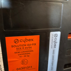 名古屋手渡 Solution Q2-Fix ジュニアシート 灰　cybexの画像