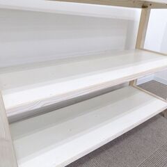 新札幌 NITORI ニトリ ワークテーブル シナモ 120 45WT ステンレストップ キッチン 収納 カウンター W120×D45×H86 No.3545の画像
