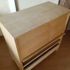 木製棚　無印良品の画像