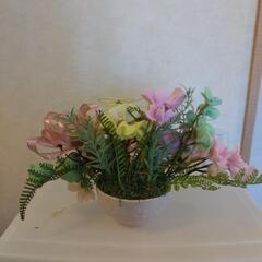 フェルトで作成花飾りの画像
