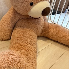130cm　クマのぬいぐるみの画像
