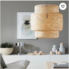 IKEAペンダントランプ　竹　ハンドメイド　シェードの画像