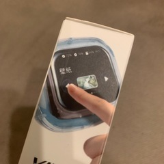 新品　タッチディスプレイ付き完全ワイヤレスイヤホン　スケルトンブルーカラーの画像