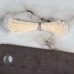ペップ パンフラワー クレイフラワー 造花 工芸用花芯 白黒セットの画像