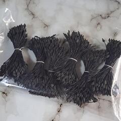 ペップ パンフラワー クレイフラワー 造花 工芸用花芯 白黒セットの画像